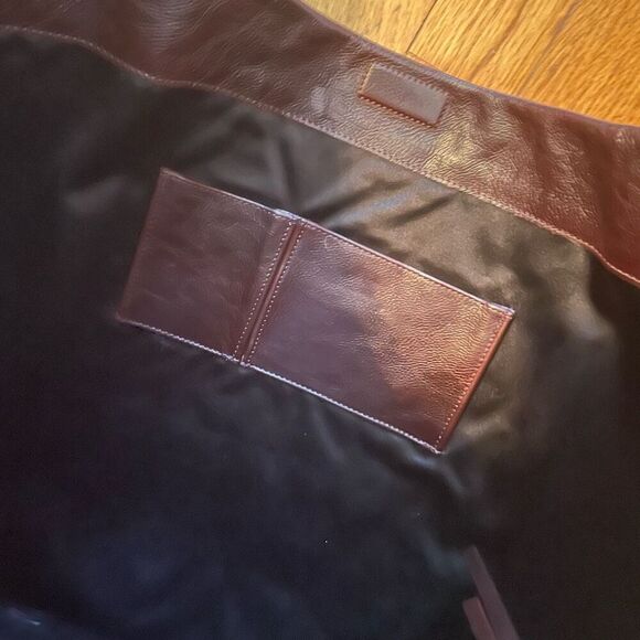 DEVI KROELL | brown leather snake python extra large hobo bag - Picture 7 of 12